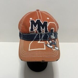 Disney Parks Mickey‎ Mouse MM Orange Embroidered Hat OSFM